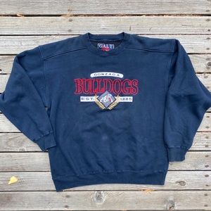 Vintage Gonzaga Bulldogs Crewneck Navy Blue